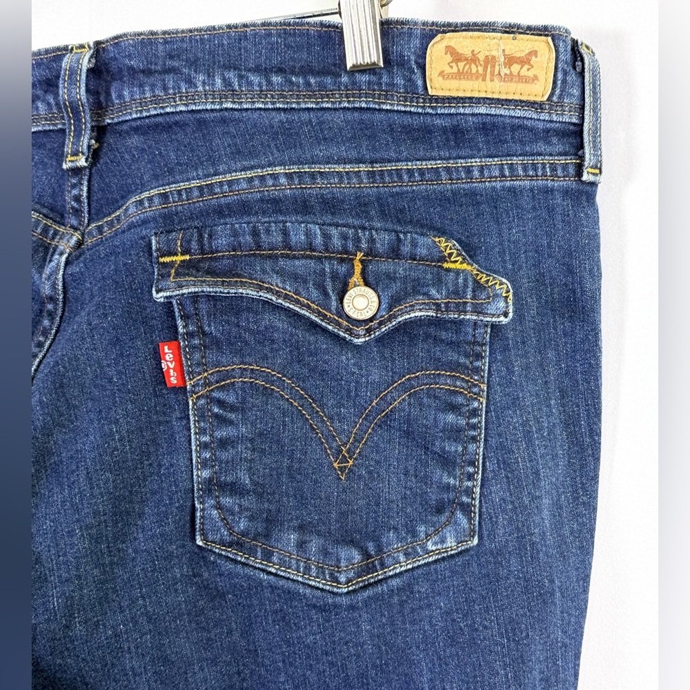 Levi’s 515 Bootcut Jeans Women’s 14L Medium Blue Stretch Denim 30” Inseam - Picture 6 of 11